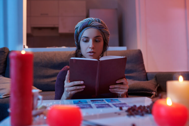 woman reading